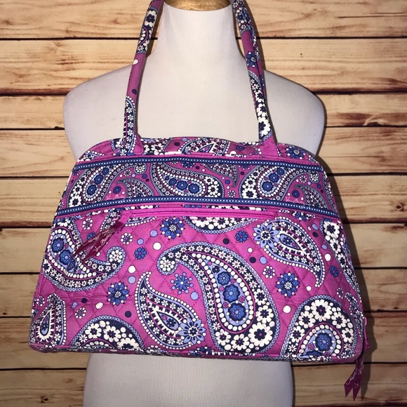 🚫SOLD🚫 Vera Bradley Best Boysenberry Bowler Bag - Picture 2 of 7
